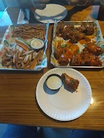 Buffalo Hot Chicken Wings with Fries and Spicy and Sweet Wings Combo